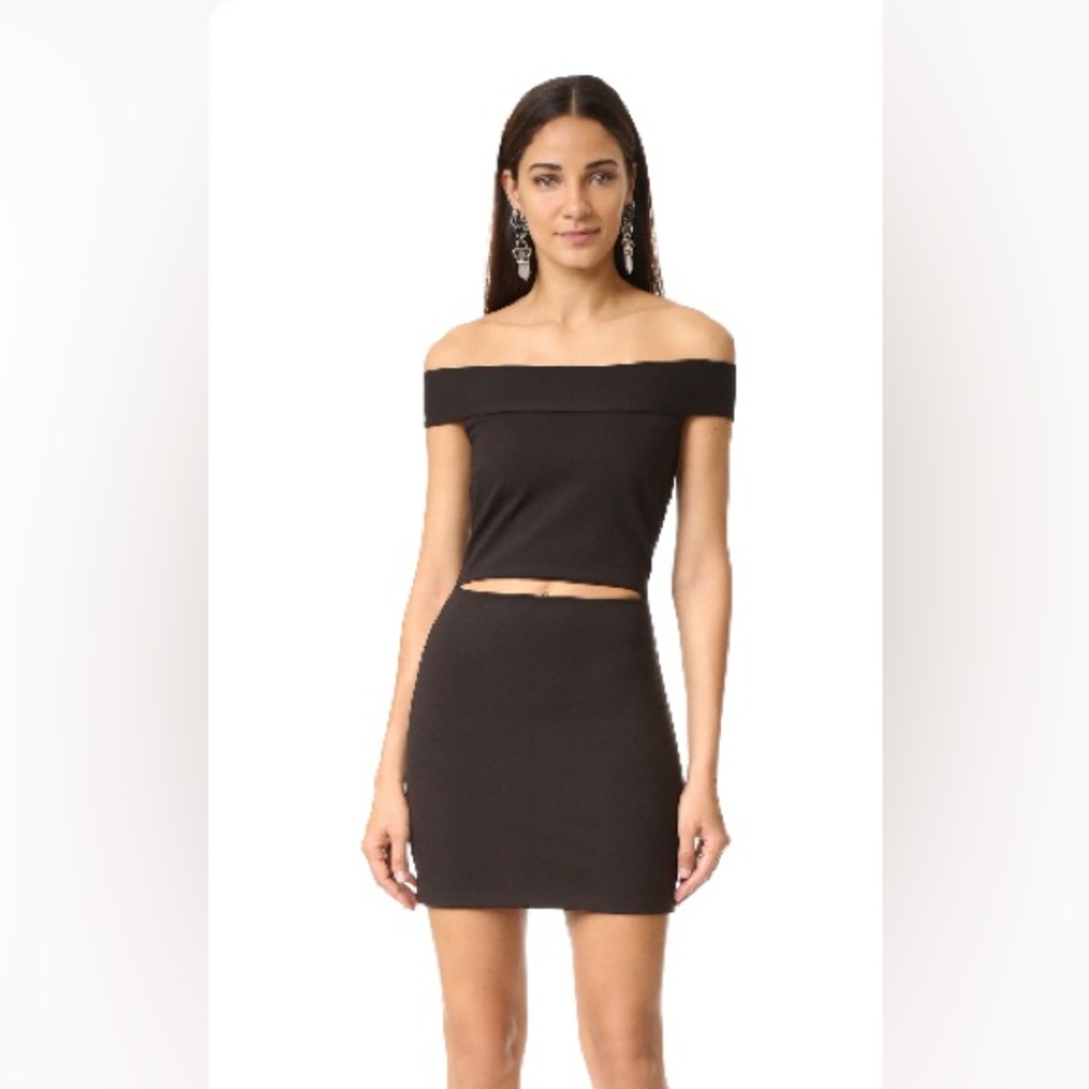 Bec & Bridge Black Mini Cut Out Georgina Dress